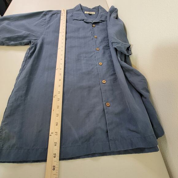 Tommy Bahama Embroidered Men's Silk Shirt Size L "Weekends, Weekdays, Whatever" - Picture 7 of 9